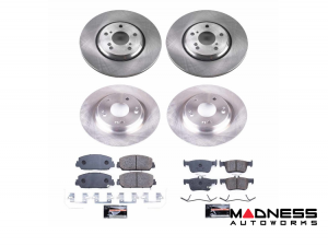 Honda Civic Brake Kit - Front + Rear - PowerStop - Track Day High-Performance Brake Pads + Autospecialty Rotors - `17-`19